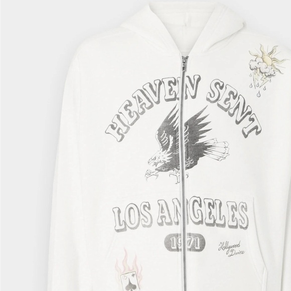 Hollister Rectangle Fit Los Angeles 1971 Graphic Zip-Up Hoodie SOLD OUT - Picture 4 of 6